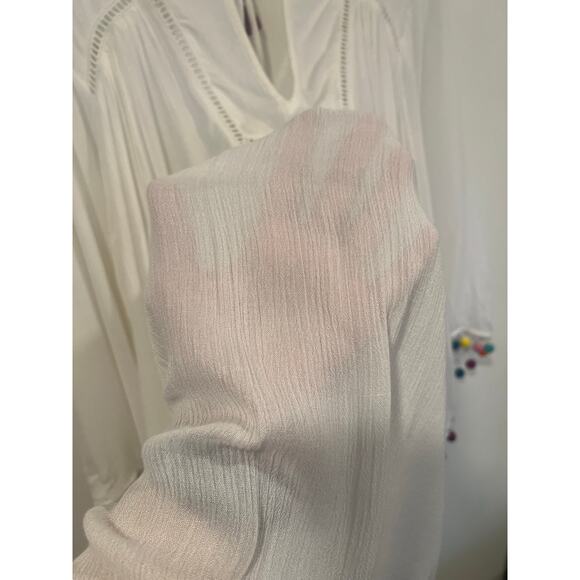 NWT Nanette Lapore Swim Boho Coverup Vacation Resortwear Small White Colorful - Picture 6 of 9